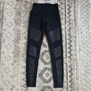 Alo Yoga Black Moto Leggings Small